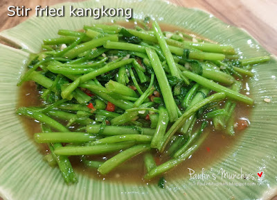 Stir fried kangkong - Gu Thai Noodle Cafe
