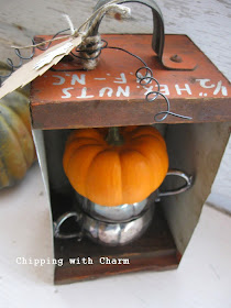 Chipping with Charm: Orange Drawer Junk Pumpkin...http://www.chippingwithcharm.blogspot.com/