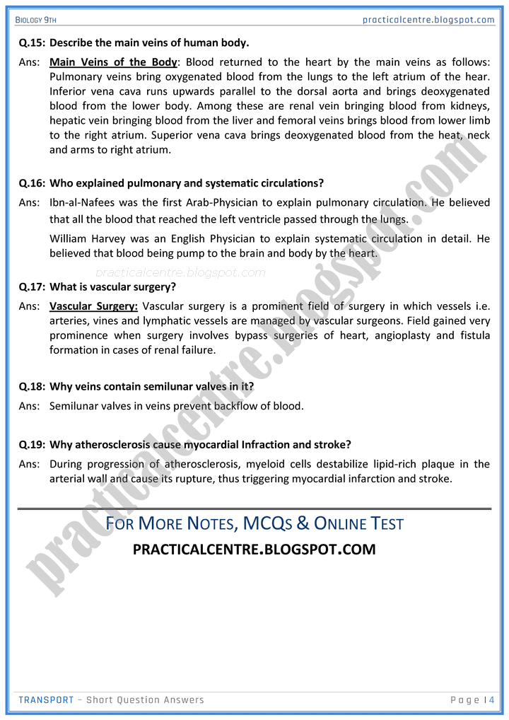 transport-short-question-answers-biology-9th-notes