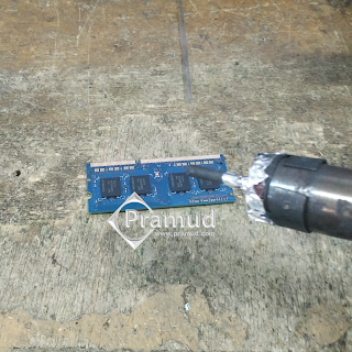 cara solder ulang memori ram laptop pc rusak - pramud blog