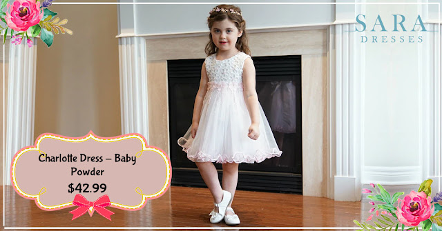 Charlotte Dress - Baby Powder