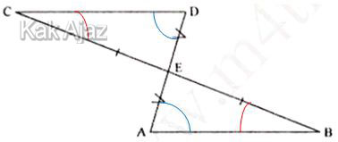 Menentukan pasangan sudut yang sama pada dua segitiga kongruen