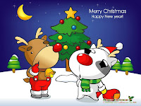 animated cartoon christmas wallpaper for desktops 