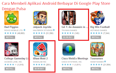 Cara Membeli Aplikasi Android Berbayar Di Google Play Store Dengan Pulsa