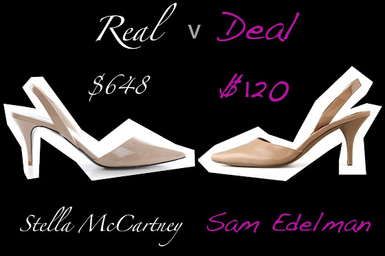 Real: Stella McCartney verses Deal: Sam Edelman