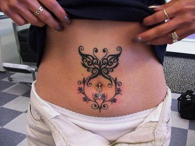 Belly Button Tattoos Designs