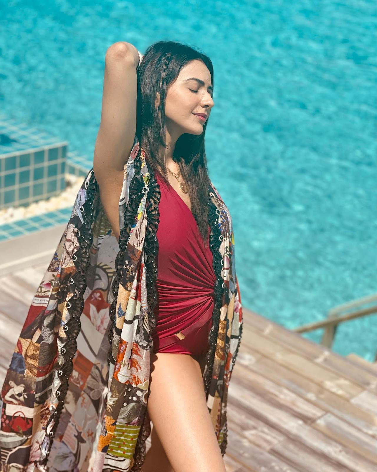 Rakul Preet swimsuit hot actress vacation photos