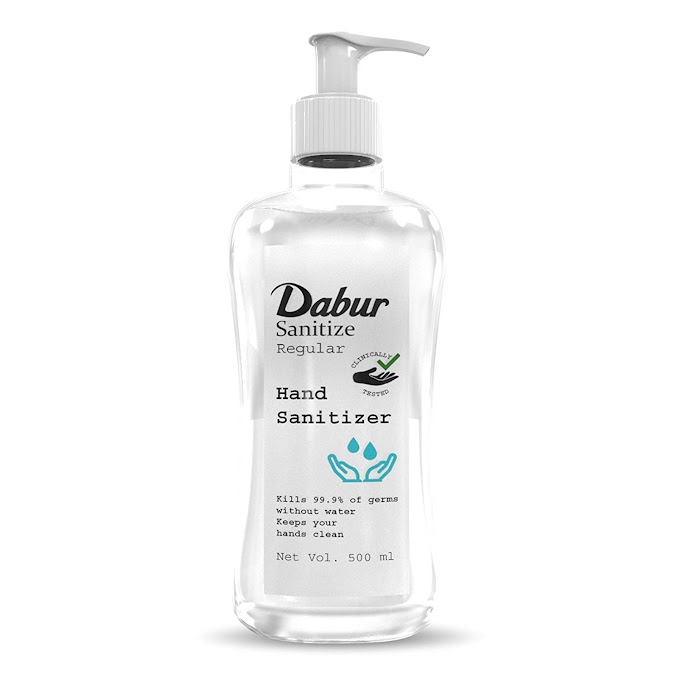 Dabur Sanitize Hand Sanitizer | Alcohol Based Sanitizer (Regular) - 500 ml