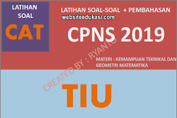 Soal CPNS TIU 2019/2020 Kemampuan Teknikal dan Geometri