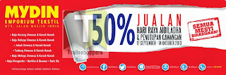 Mydin Textile Emporium Hari Raya Aidiladha & Branch Close Down Sale 2013