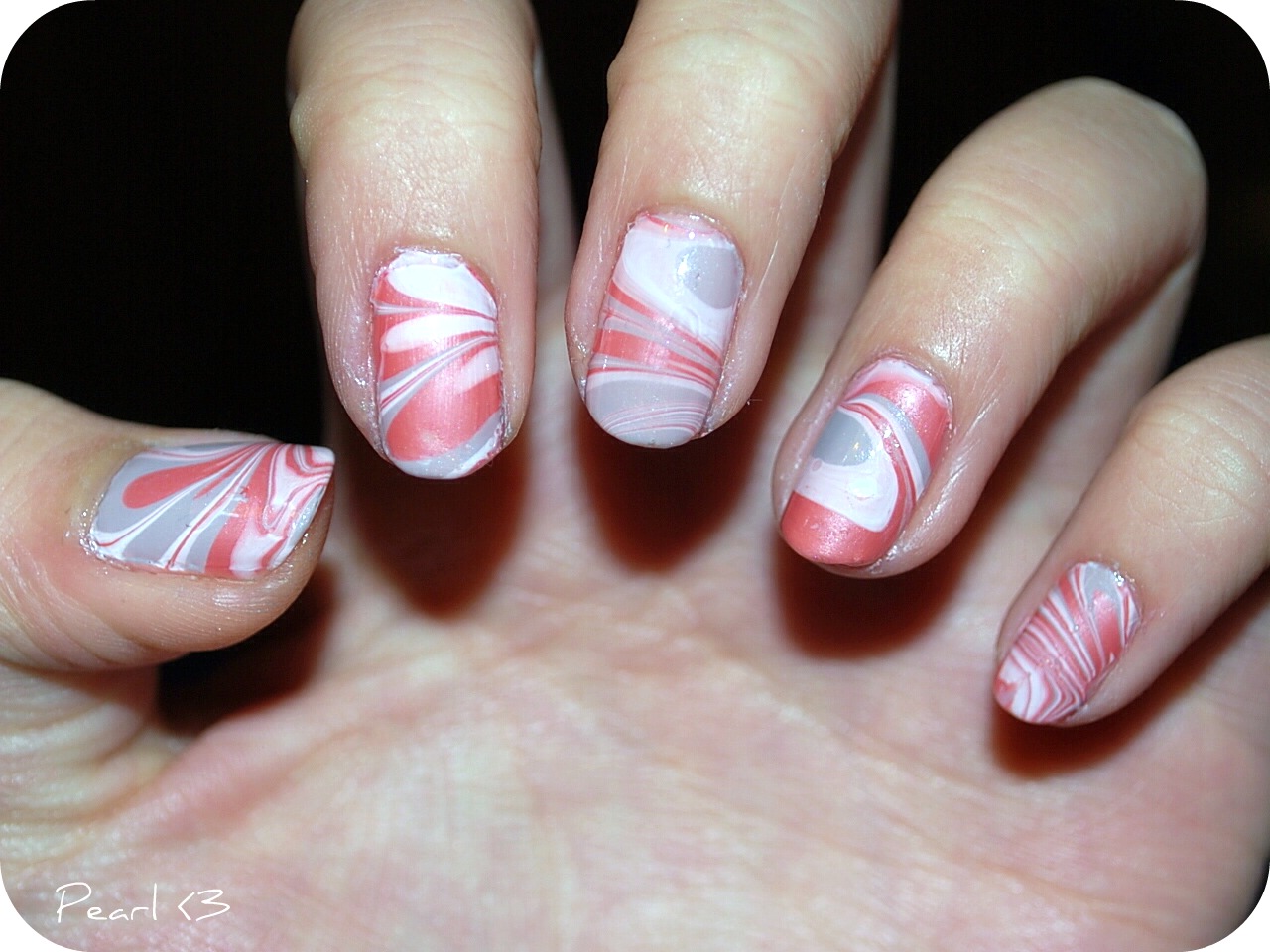 NOTD: Water Marbeling Nail Art