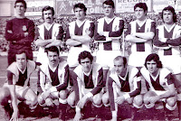 R. C. ESPAÑOL DE BARCELONA. Temporada 1972-73. Borja, Granero, De Felipe, Glaría, Ochoa y Poli; Roberto Martínez, Romero, Amiano, José María y Pepín. REAL ZARAGOZA C. D. 1 R. C. D. ESPAÑOL DE BARCELONA 0 Domingo 18/03/1973. Campeonato de Liga de 1ª División, jornada 25. Zaragoza, estadio de La Romareda. GOLES: ⚽1-0: 25’, Luis Costa, de penalti.