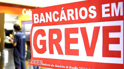 Resultado de imagem para greve dos bancos