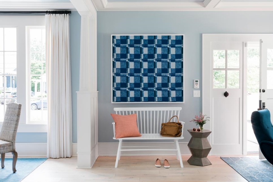 Niebieskie szaleństwo - metamorfoza całego domu, wystrój wnętrz, wnętrza, urządzanie mieszkania, dom, home decor, dekoracje, aranżacje, niebieski, blue, before and after, salon, living room