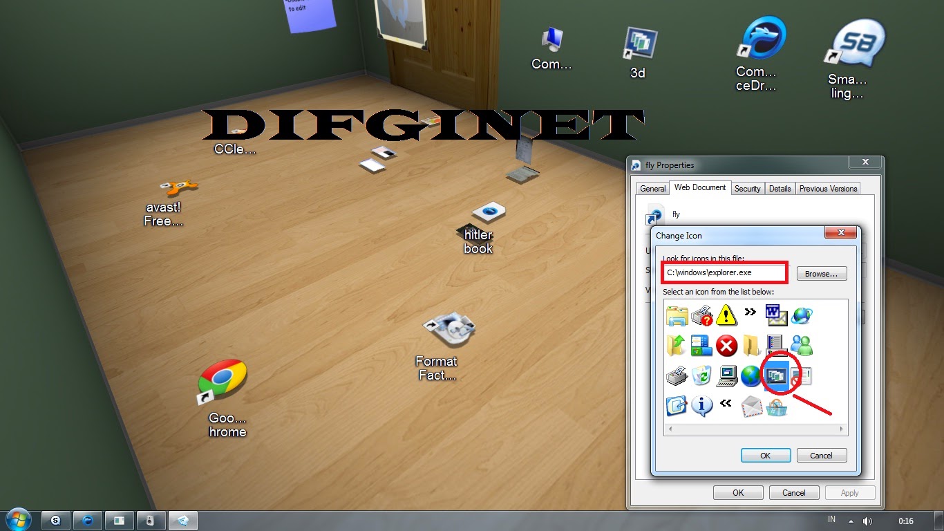 Membuat Tampilan Tab 3D Windows 7 DIFGINET