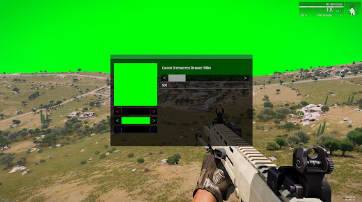 クロマキー合成用にグリーンスクリーンを生成できるArma3用MOD