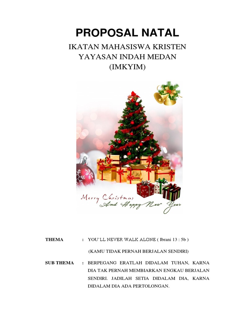 Contoh Proposal Cari Dana Natal Terlengkap Dengan Rincian Biaya