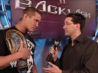 WWE Backlash 2004 - Todd Grisham interviews Randy Orton