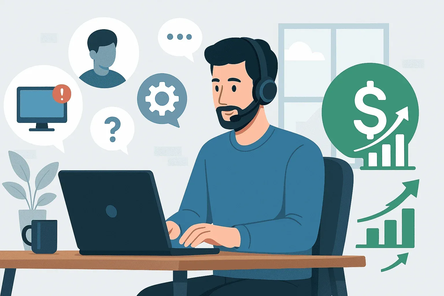 كيفية الربح من تقديم خدمات الدعم الفني عن بُعد