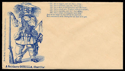 Civil War envelope - A Southern Gorilla