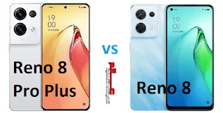 مقارنة بين أوبو Reno 8 و Reno 8 Pro Plus