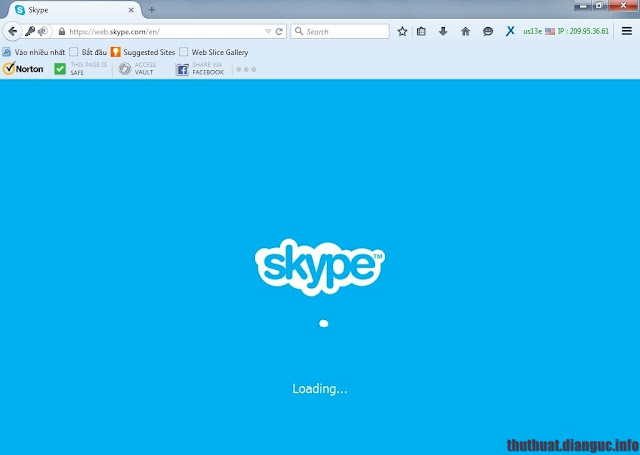 chạy Skype trên trình duyệt web Chrome FireFox