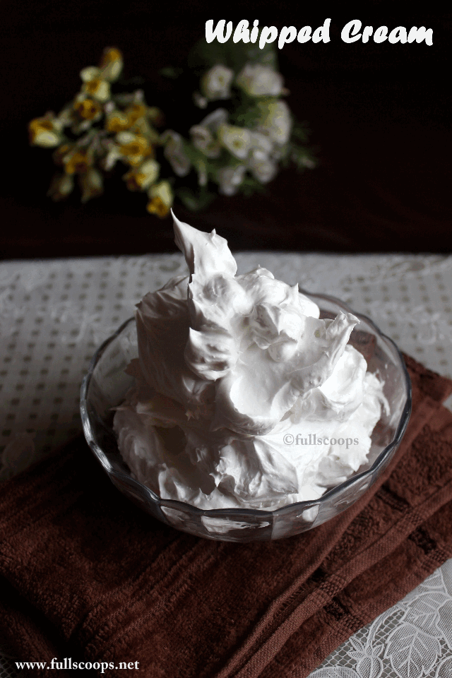 How to whip cream to stiff peaks