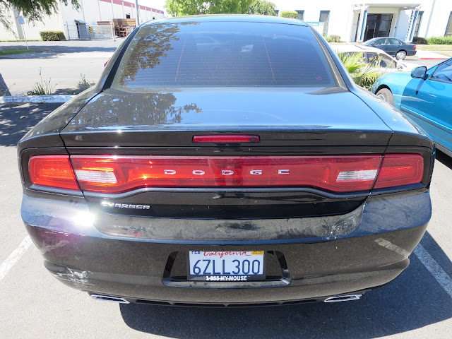 2013 Dodge Charger with damaged bumper before repair at Almost Everything Auto Body