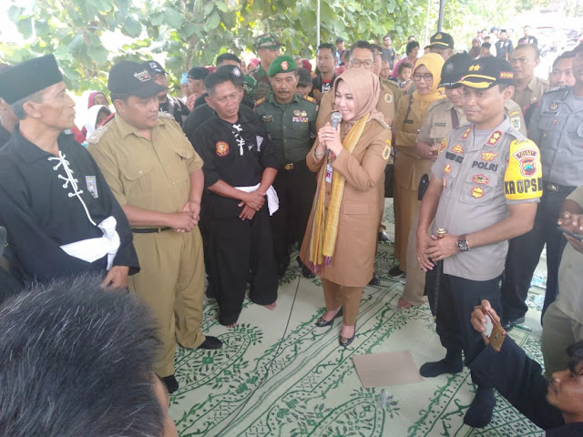 Danramil Sambut Kedatangan Bupati Klaten Untuk Sambang Warga