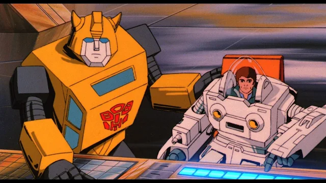 Transformers La Pelicula 1986 - Bumblebee en una escena de la película