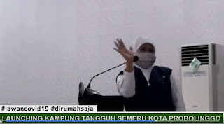 Khofifah Launching Kampung Tangguh Semeru Kota Probolinggo