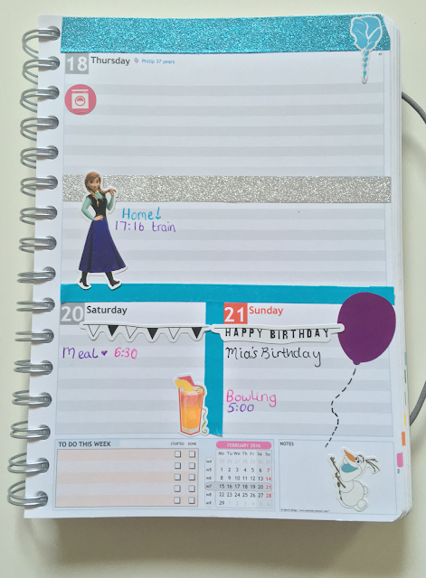 Disney planner layout stickers