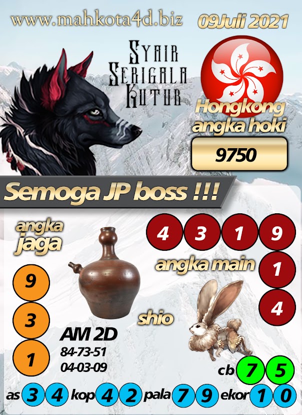 Syair Prediksi Togel Hongkong - HK Jum'at, 9 - Juni - 2021