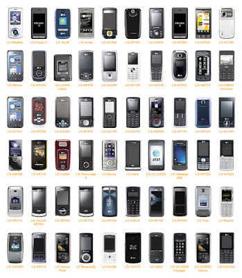 different types of mobile phones