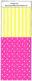 Pink and Yellow Free Printable  Labels.