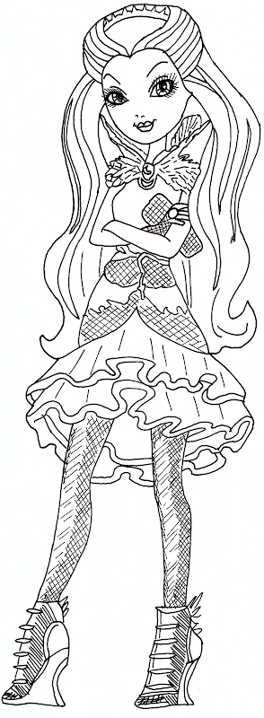 Raven Queen Ever After High Coloring Sheet title=