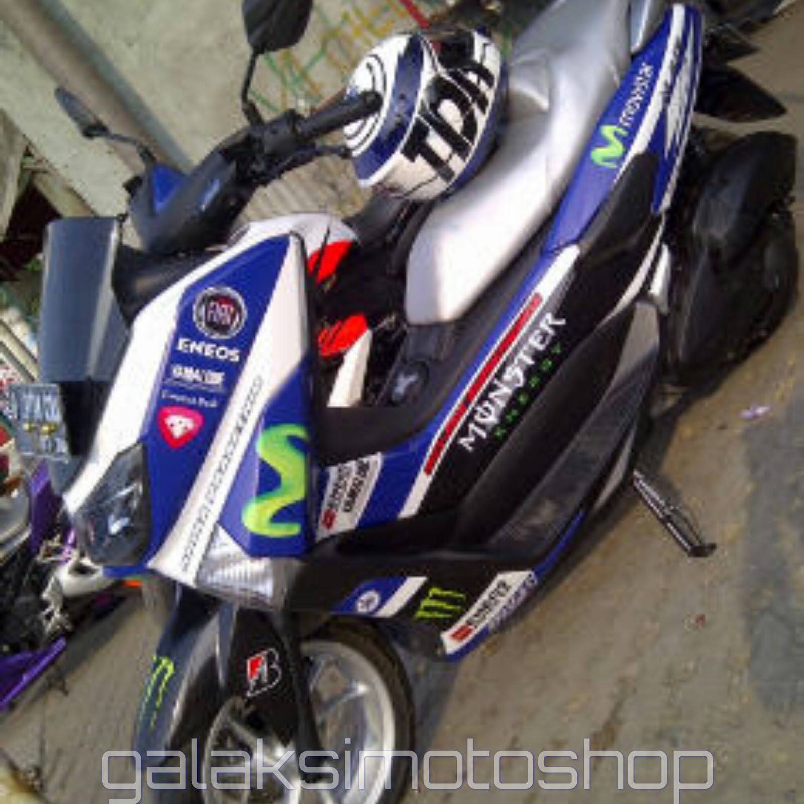 Modif Striping Decall Yamaha Nmax Galaksi Motoshop