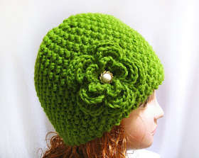  knitting pattern hat beanie green