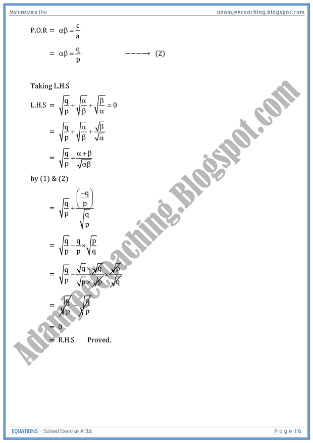 equations-exercise-3-6-mathematics-11th