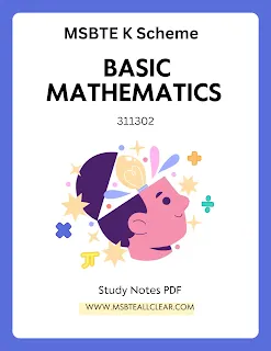 311302 Basic Mathematics K Scheme Notes PDF MSBTE Solution