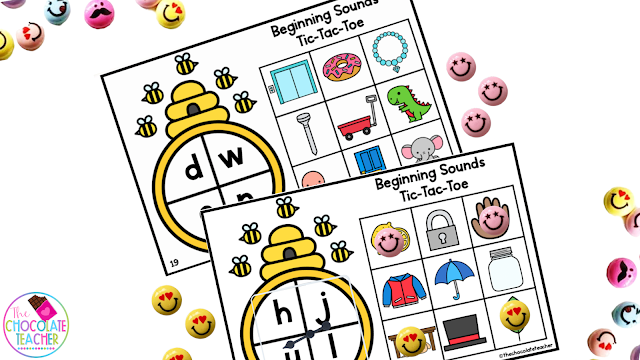A Tic-Tac-Toe game like this will help teach phonemic awareness in a game-like way your students can play with a partner or in a small group.