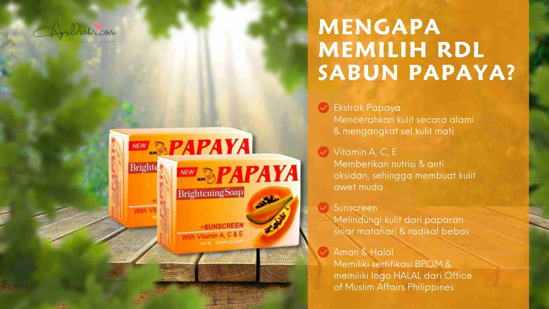 review rdl sabun papaya