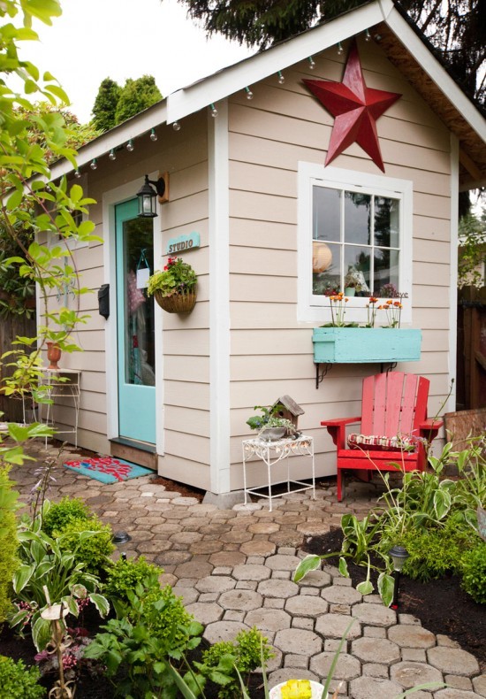 Outdoor shed inspiration.