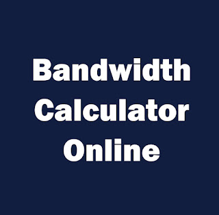 Bandwidth calculator online