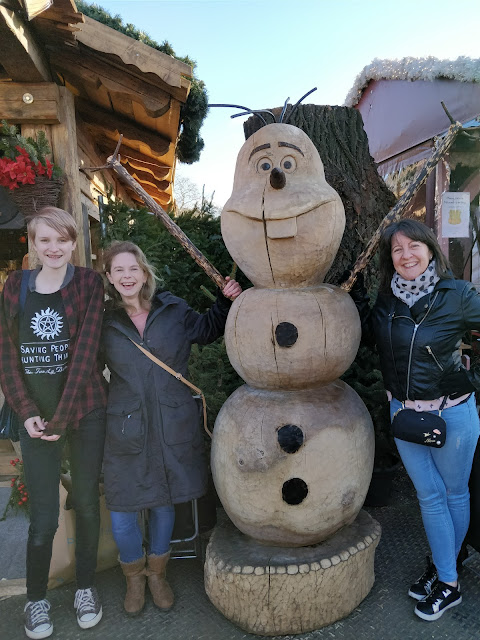 Olaf figure at Winter Wonderland in Hyde Park, London