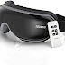 RENPHO Eye Massager with Heat and Vibration, Compression Bluetooth Music, Remote Control, Temple Eye Massage Mask Rechargeable for Relax Eye Strain, Dark Circles Eye Bag Dry Eyes Improve Sleep-Black