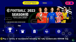 Download PES TM Arts 2023 Mod eFootball PPSSPP Commentary Peter Drury Final Update Winter Transfer