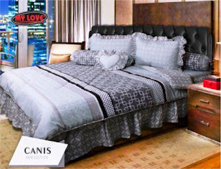 Sprei dan bed cover my love motif Canis