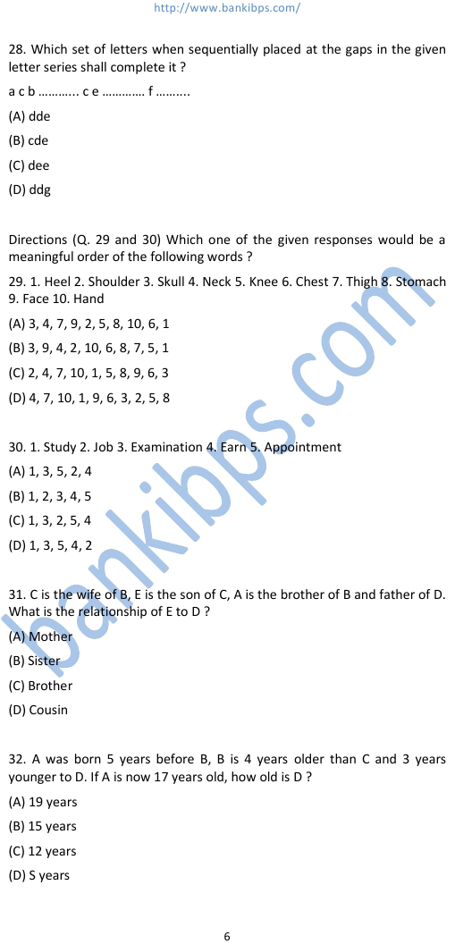 ssc model question paper