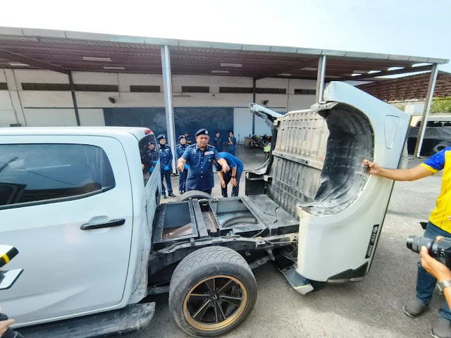 Remaja 16 tahun pandu pikap ala ‘Transformers’ seludup ketum
